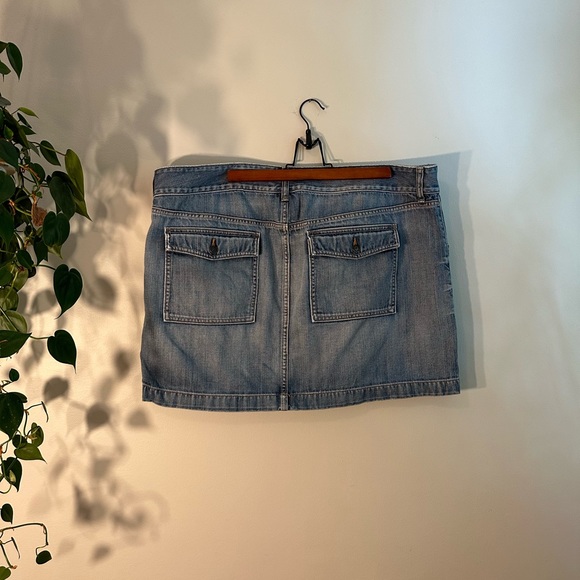 100% cotton denim mini skirt - Picture 5 of 7